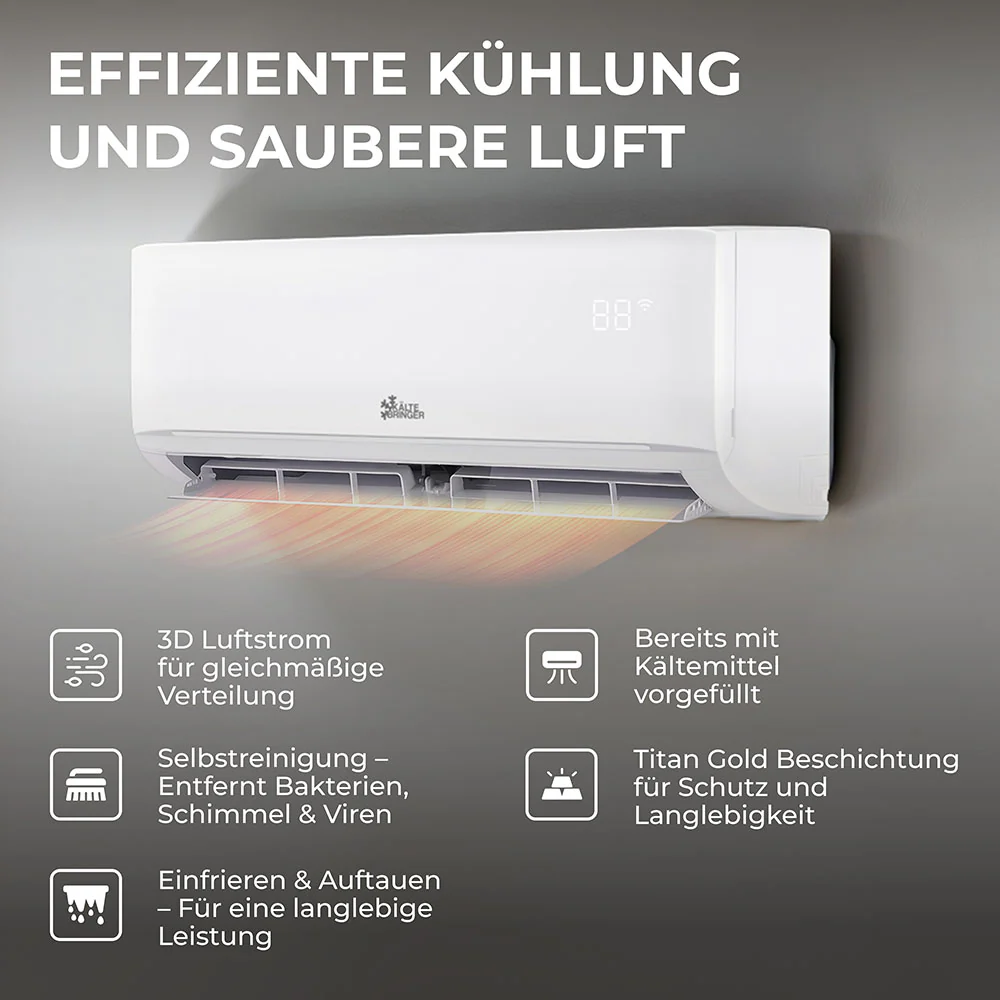 Kältebringer® Multisplit Klimaanlage Duo - 18.000 BTU (5,3kW) - 2 Innengeräte - Image 4