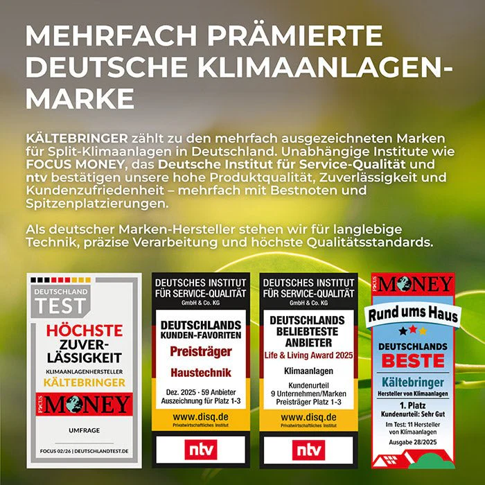Kältebringer® Multisplit Klimaanlage Duo - 18.000 BTU (5,3kW) - 2 Innengeräte - Image 10
