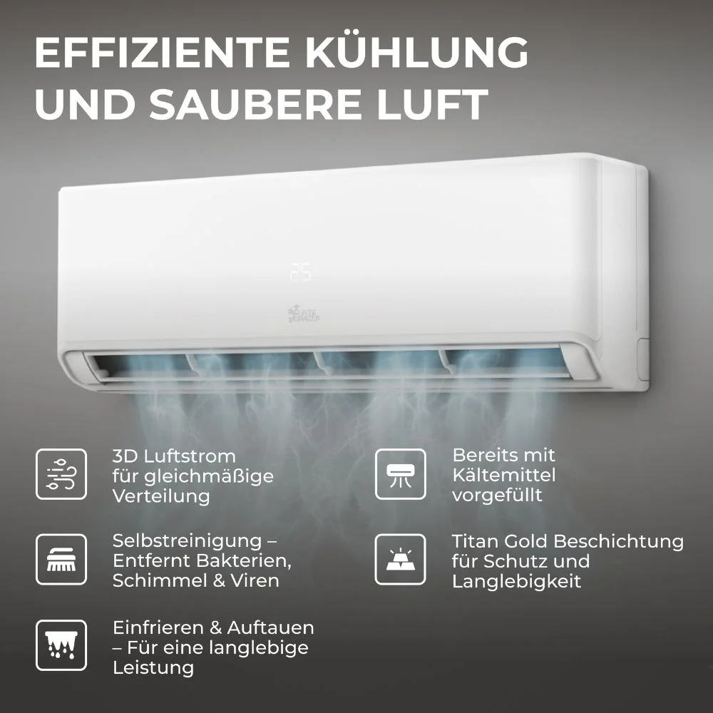 Kältebringer R290 A+++ Split Klimaanlage 12.000 BTU (3,7kW) - Image 4